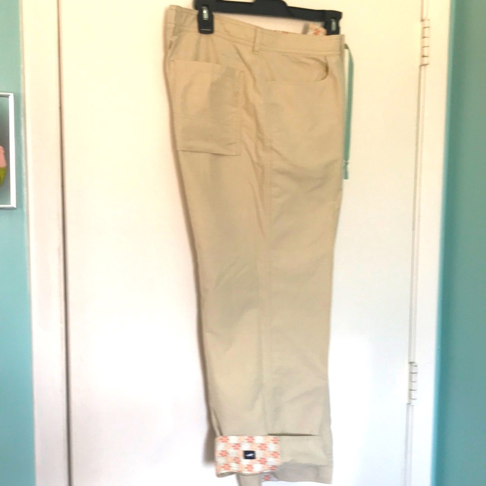 Horny Toad cropped pants size 12 tan